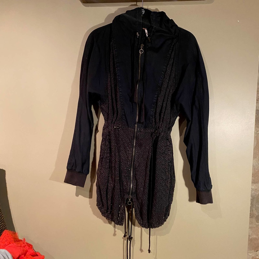 Free People Hooded Trench Jacket
